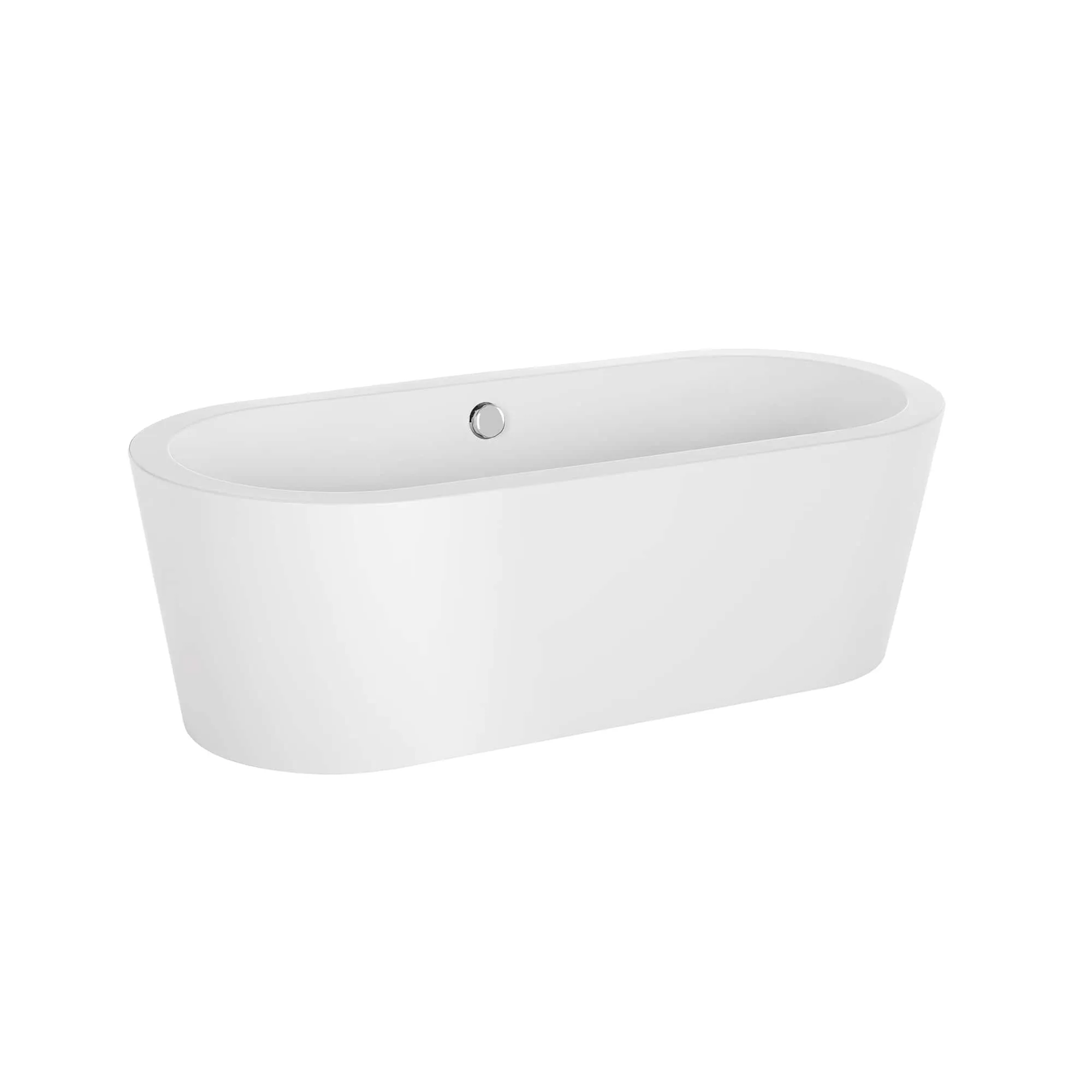 59" Freestanding Soaking Tub with Center Drain