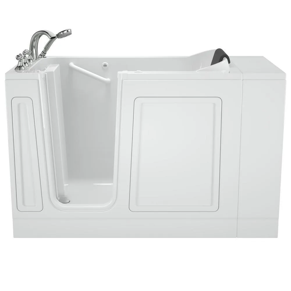 Acrylic Luxury 48 in. Left Hand Walk-In Whirlpool Bathtub in White