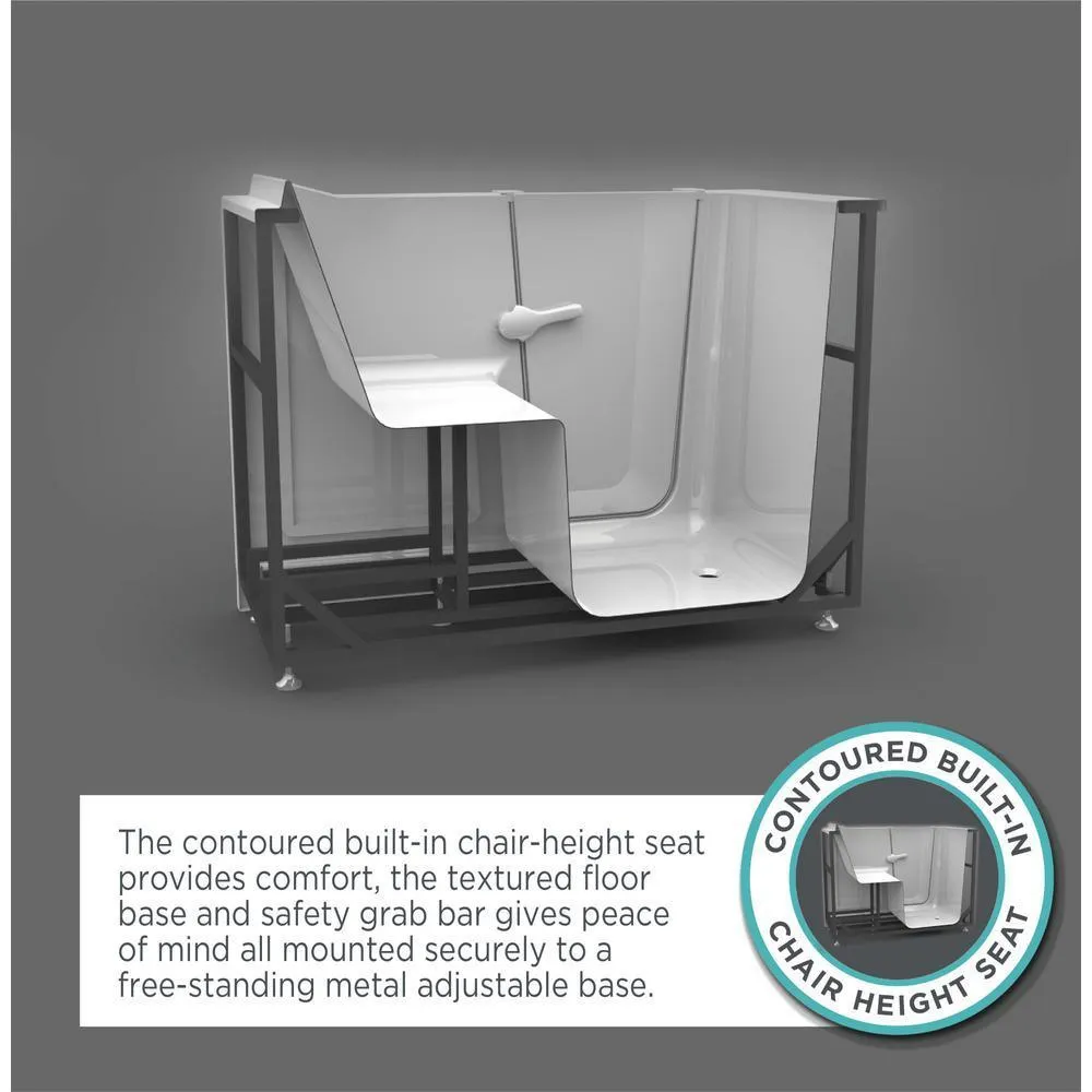 Acrylic Luxury 51 in. Walk-In Air Bath Bathtub in White