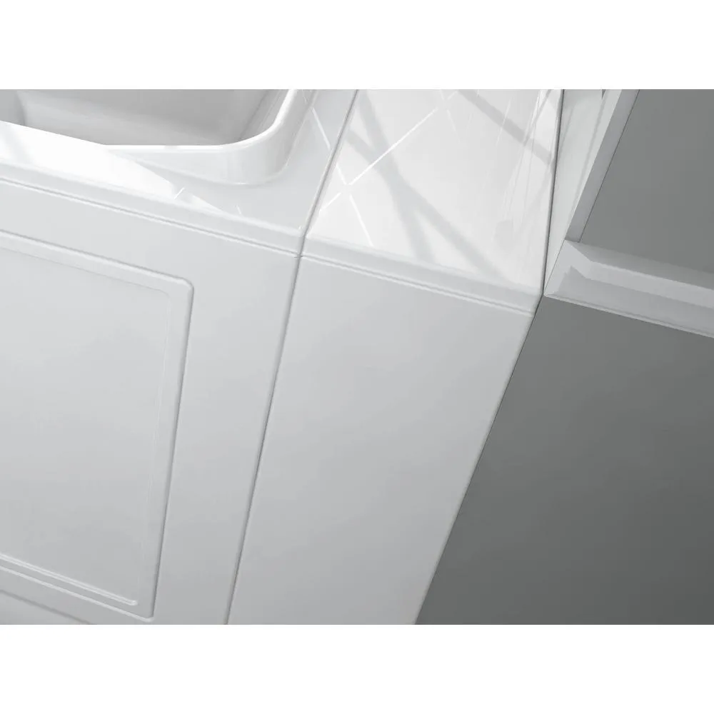 Acrylic Luxury 51 in. Walk-In Air Bath Bathtub in White