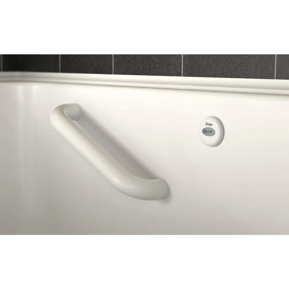 Acrylic Luxury 51 in. Walk-In Air Bath Bathtub in White