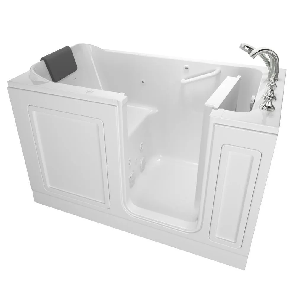 Acrylic Luxury 60 in. Left Hand Walk-In Whirlpool in White