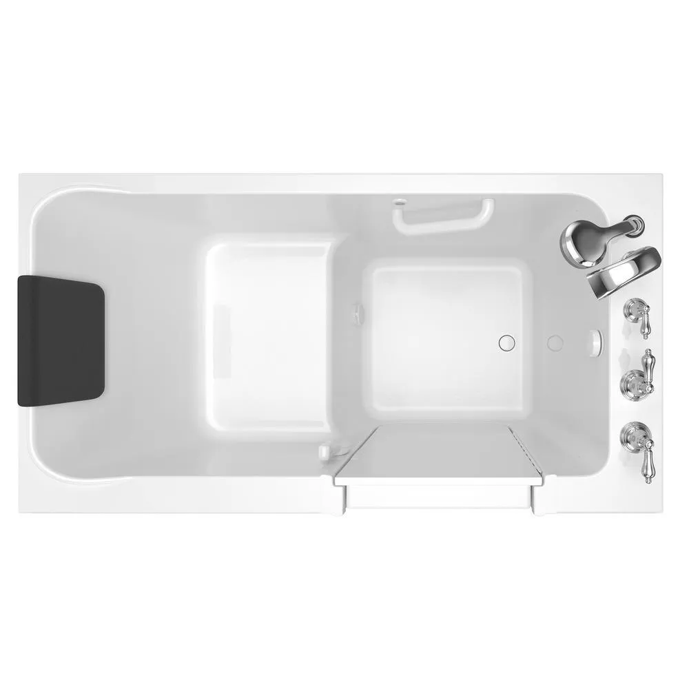 Acrylic Luxury Series 59.5 in. Right Hand Walk-In Soaking Tub in White