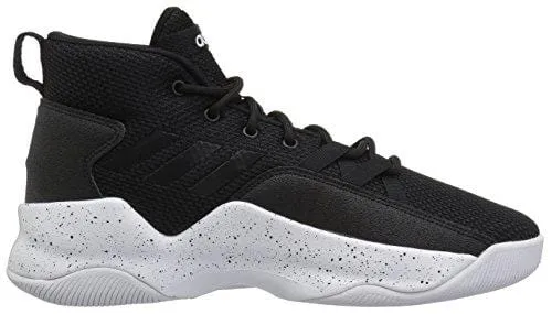 adidas Men's Streetfire Basketball Shoe, Black/White, 8 M US