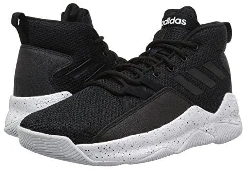 adidas Men's Streetfire Basketball Shoe, Black/White, 8 M US
