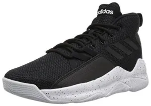 adidas Men's Streetfire Basketball Shoe, Black/White, 8 M US