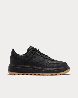 Air Force 1 Luxe Black / Buck Tan / Gum Yellow Low Top Sneakers