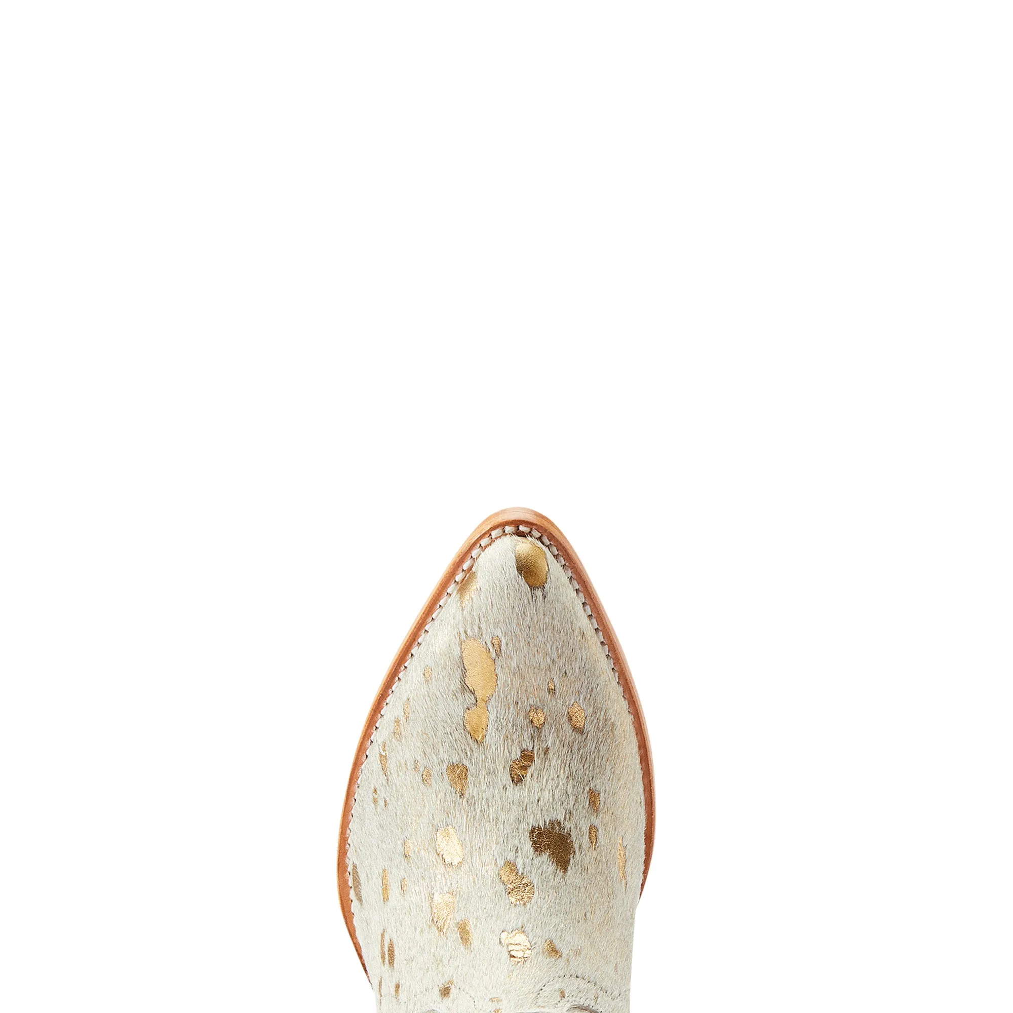 ARIAT LADIES BANDIDA WHITE/GOLD COWHIDE BOOTS