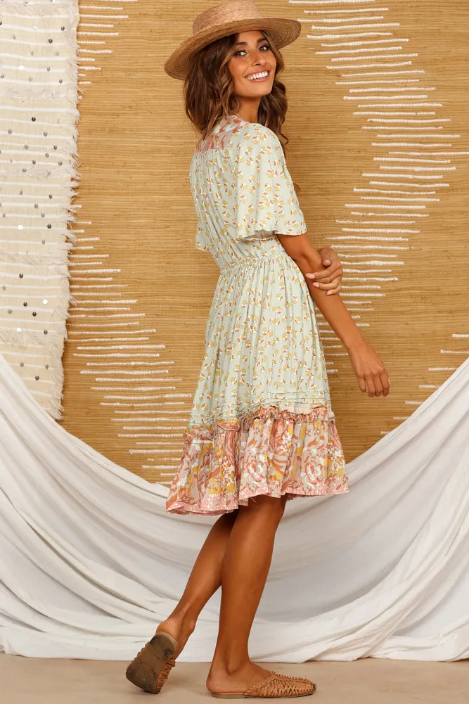 Bay Leaf Dress Sage