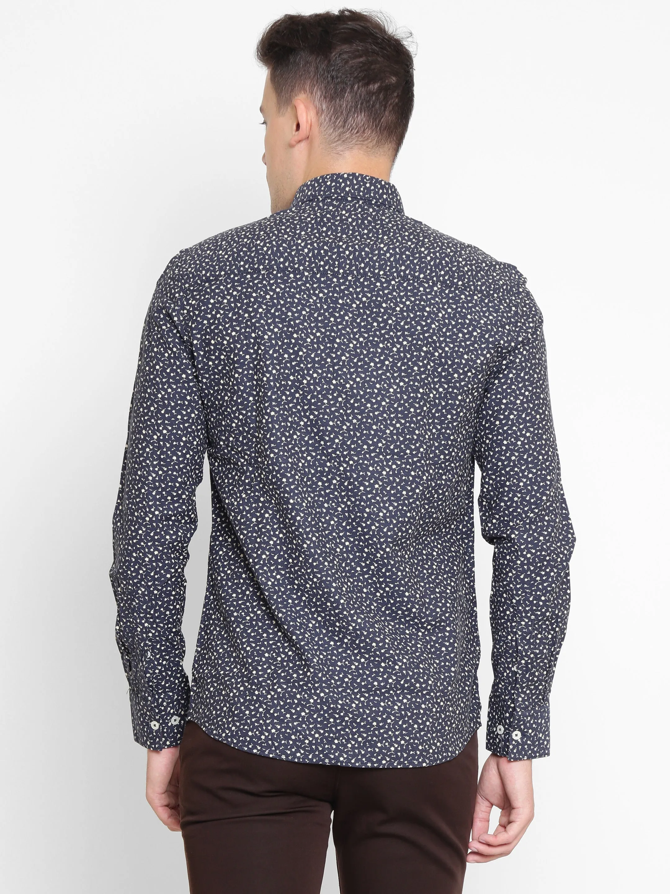 Blue Printed Shirt