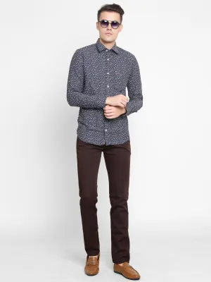 Blue Printed Shirt