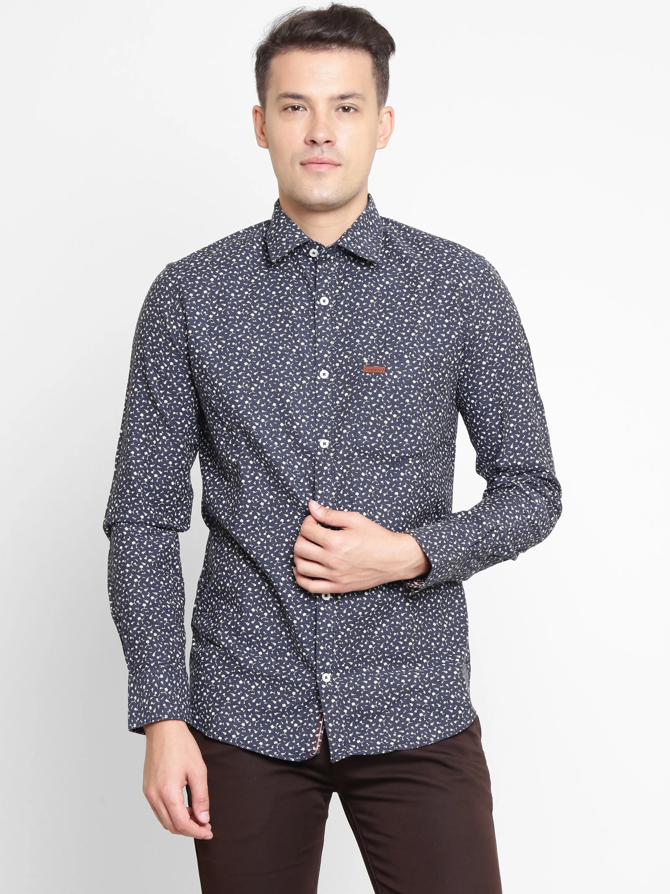 Blue Printed Shirt