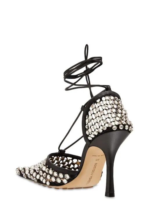 Bottega Veneta   90mm Sparkle stretch pumps 