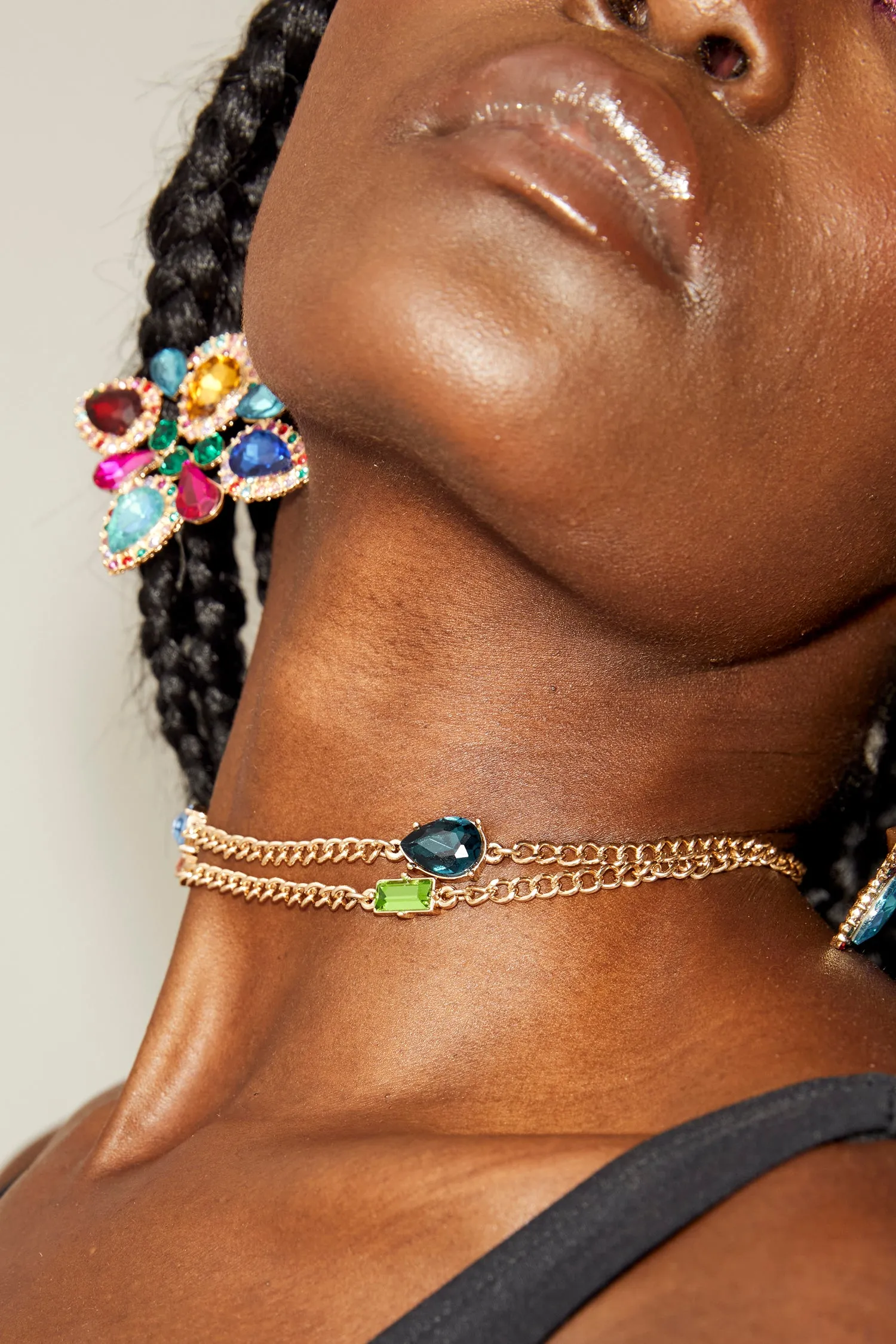 Bright Rhinestone Body Chain