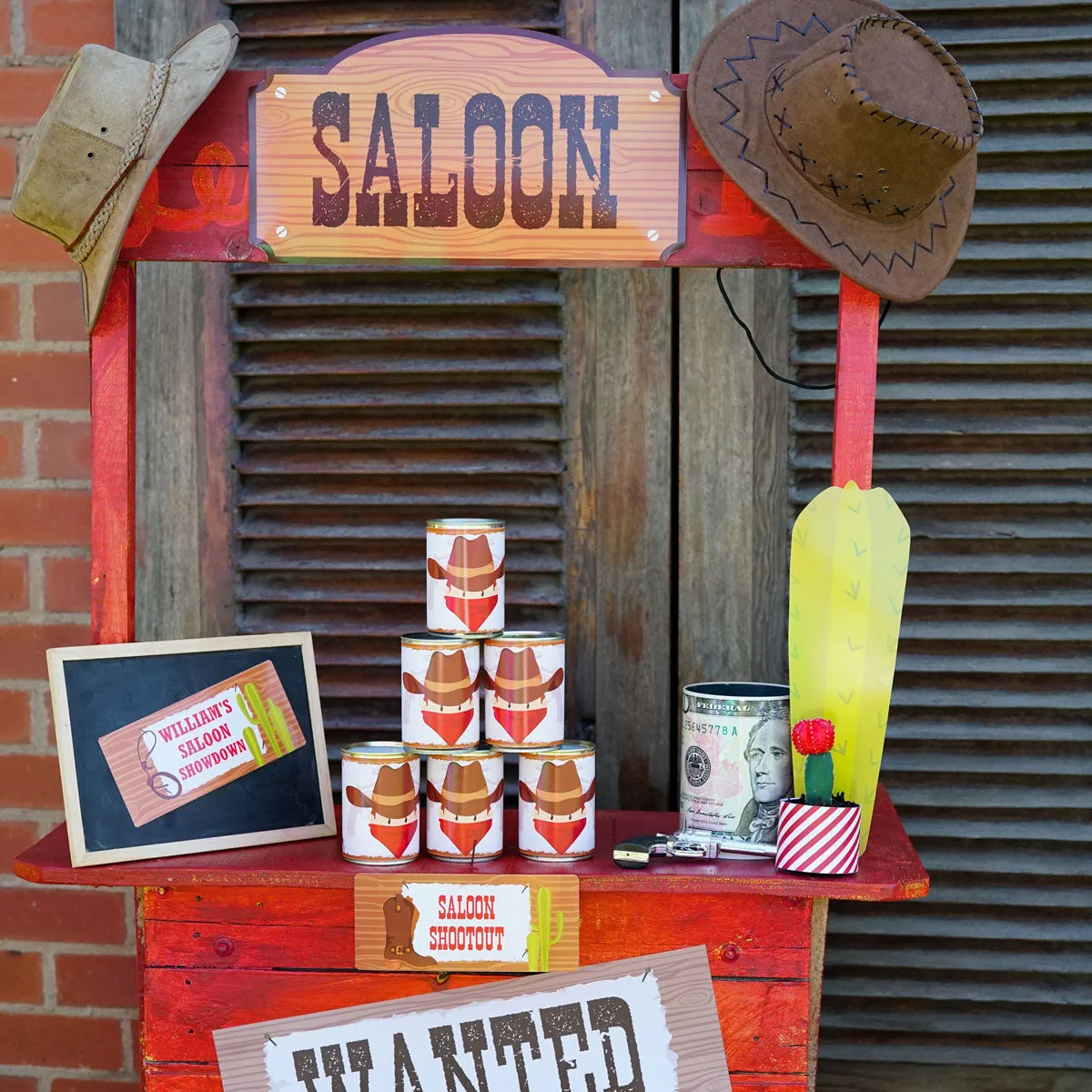 Cowboy Birthday Party Set | Amazing Cowboy Party Activities, Labels, Signs and  Party Decor