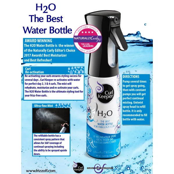Curly Hair Solutions - H20 WATER BOTTLE