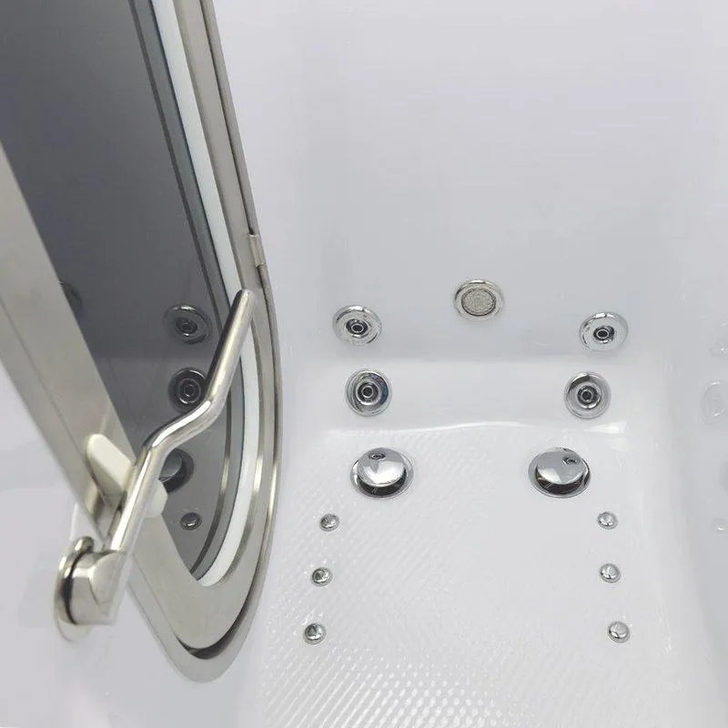 Ella's Bubbles Ultimate Acrylic Walk-In Spa Bath with Foot Massage