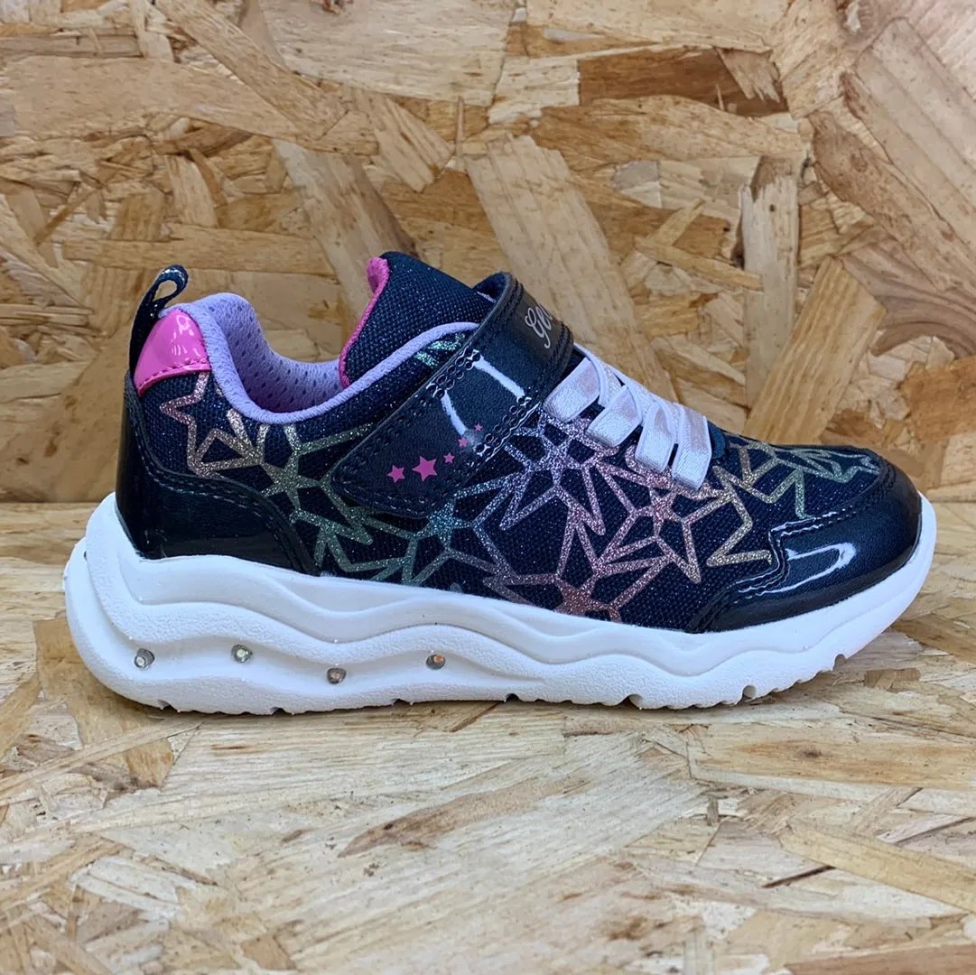 Geox Kids Phyper Light Up Trainers - Navy / Multi