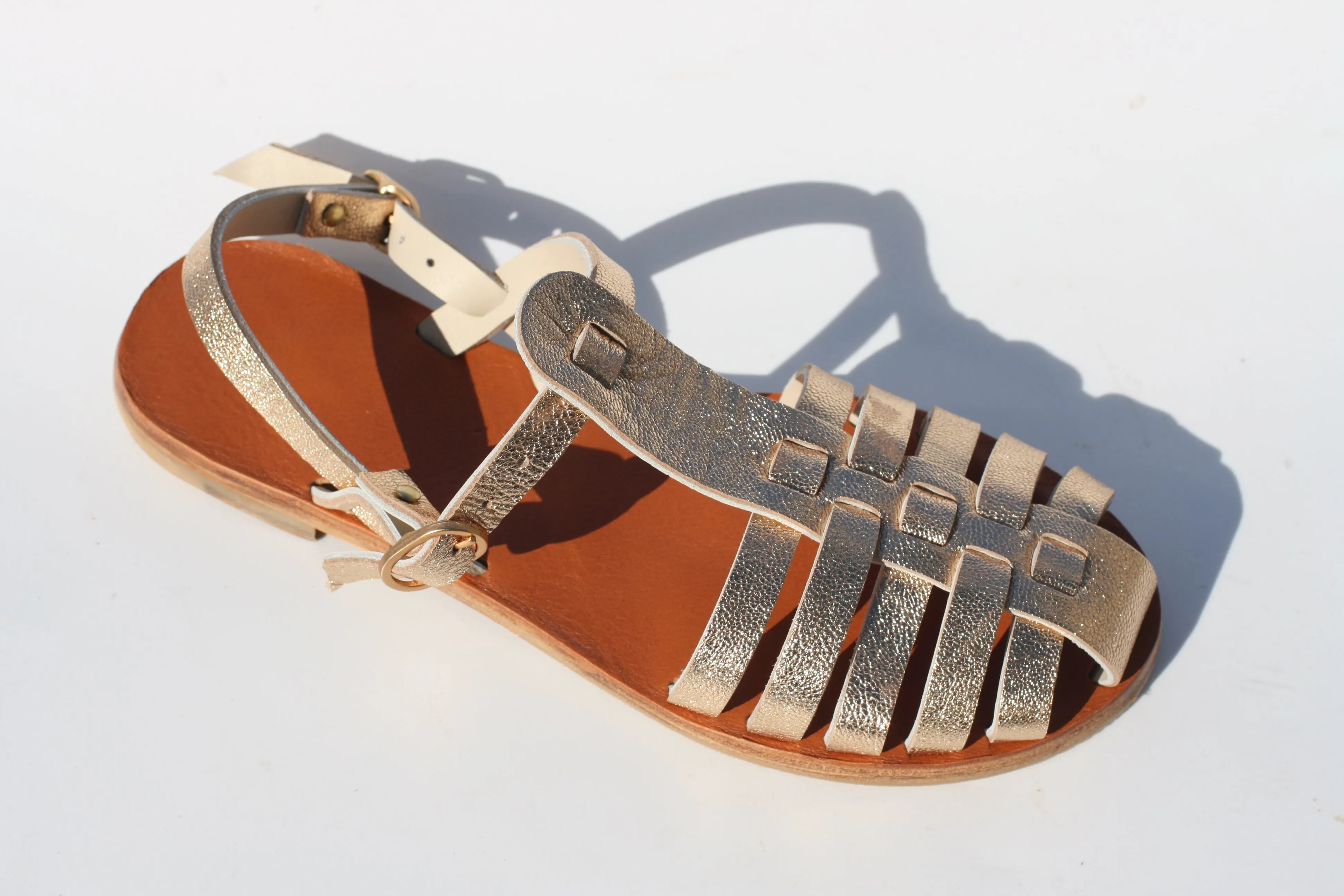 Goldy - Camel Sole - Fisherman Sandals