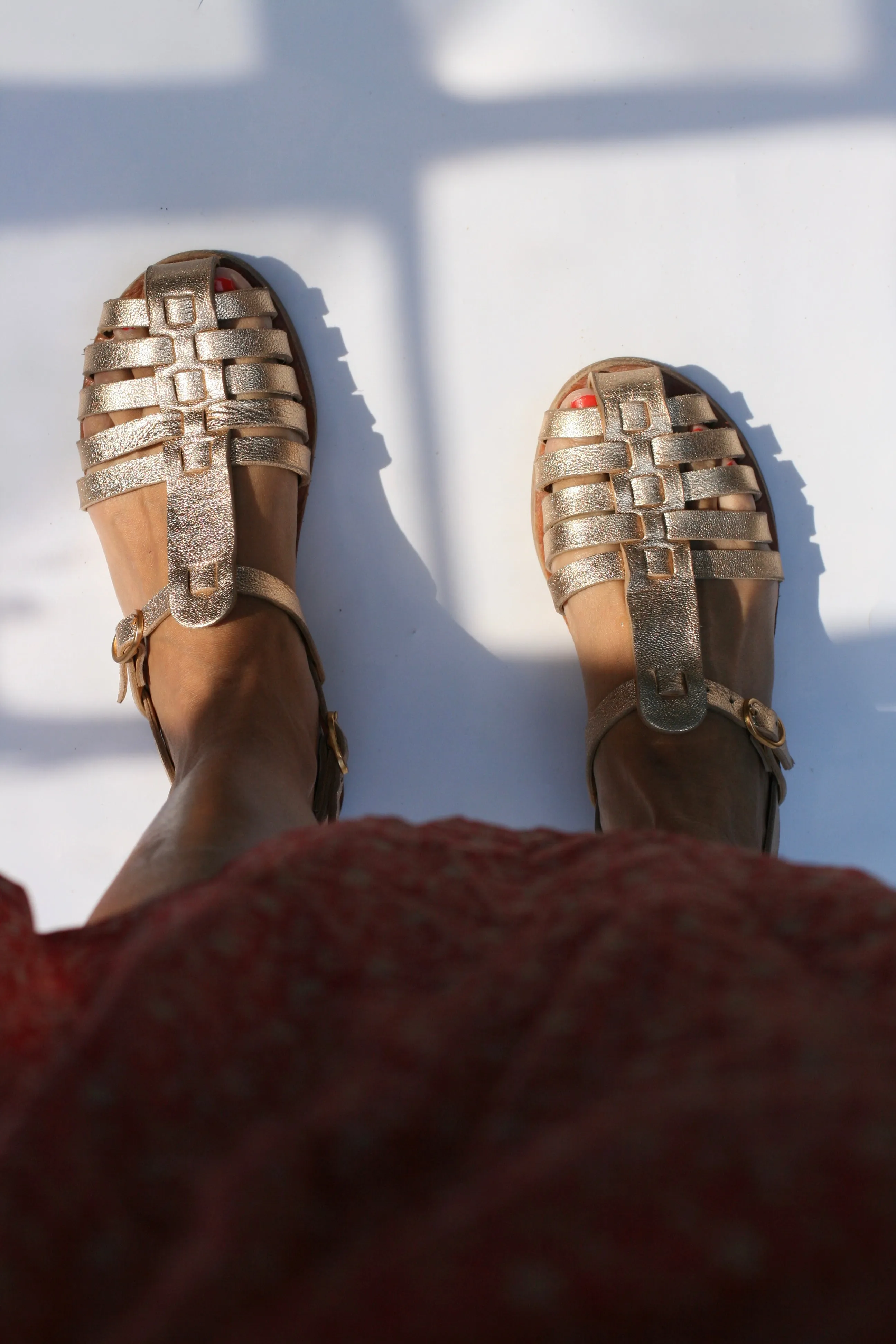 Goldy - Camel Sole - Fisherman Sandals