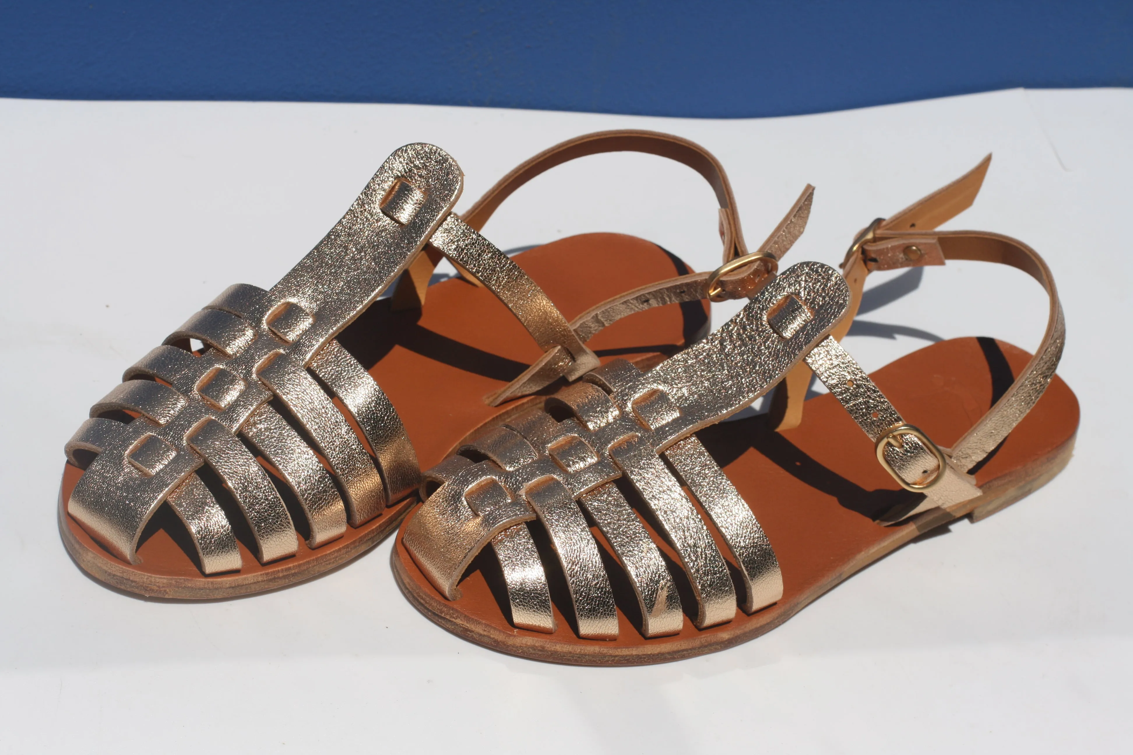 Goldy - Camel Sole - Fisherman Sandals