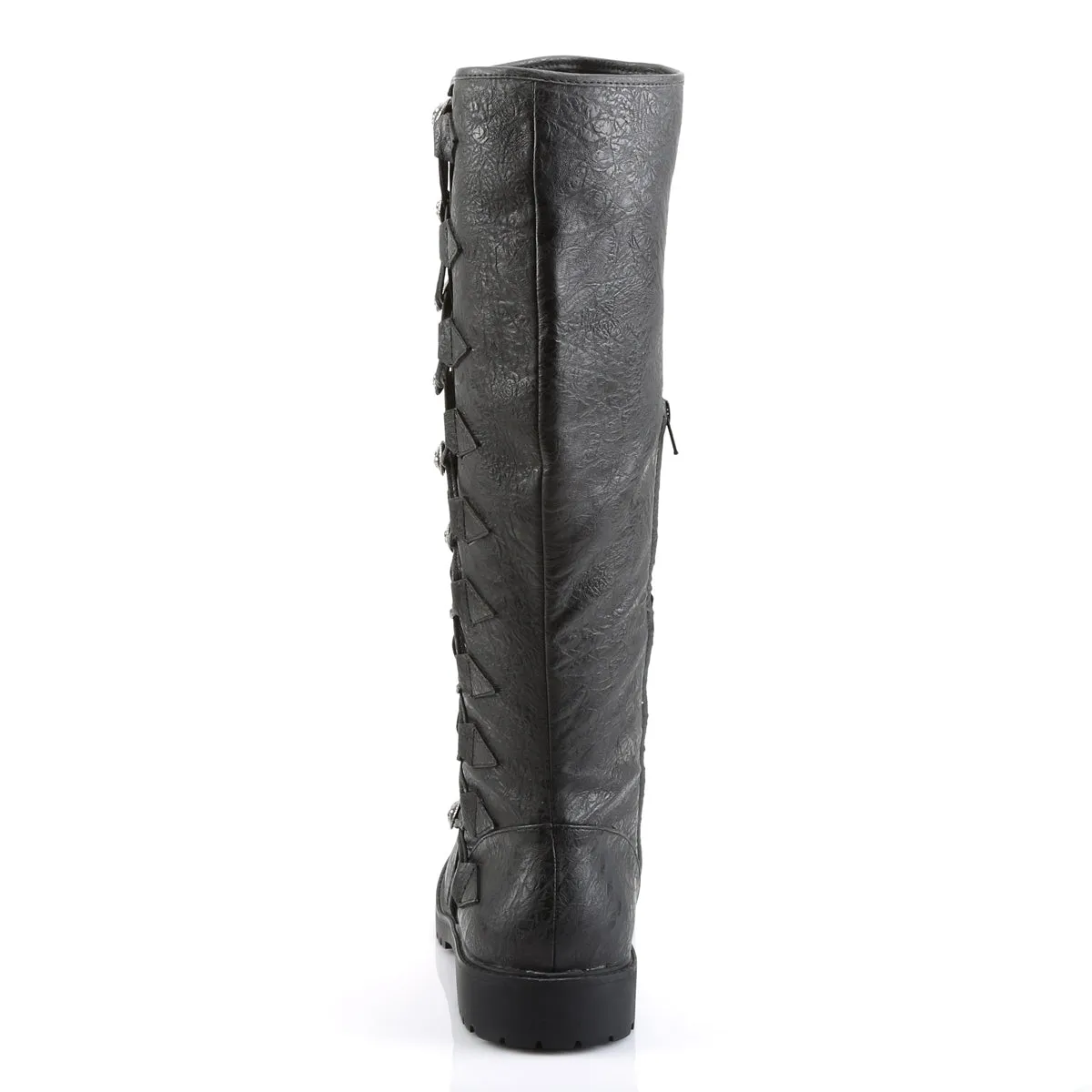 GOTHAM-109 Fancy Dress Costume Funtasma Men's Boots Black Distressed Pu
