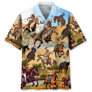 HORSE COWBOY HAWAIIAN SHIRT