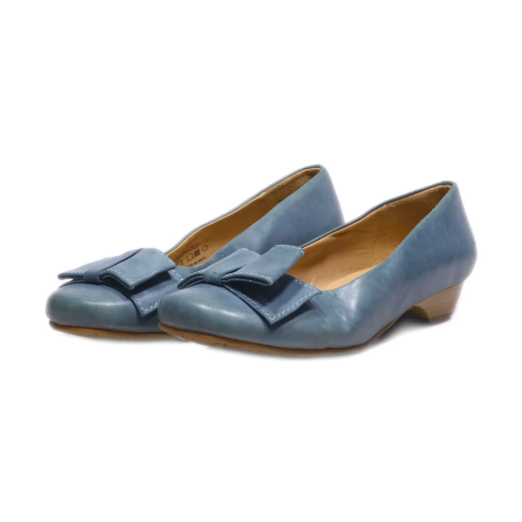 Hotter Pumps Leather Blue Colour For Women