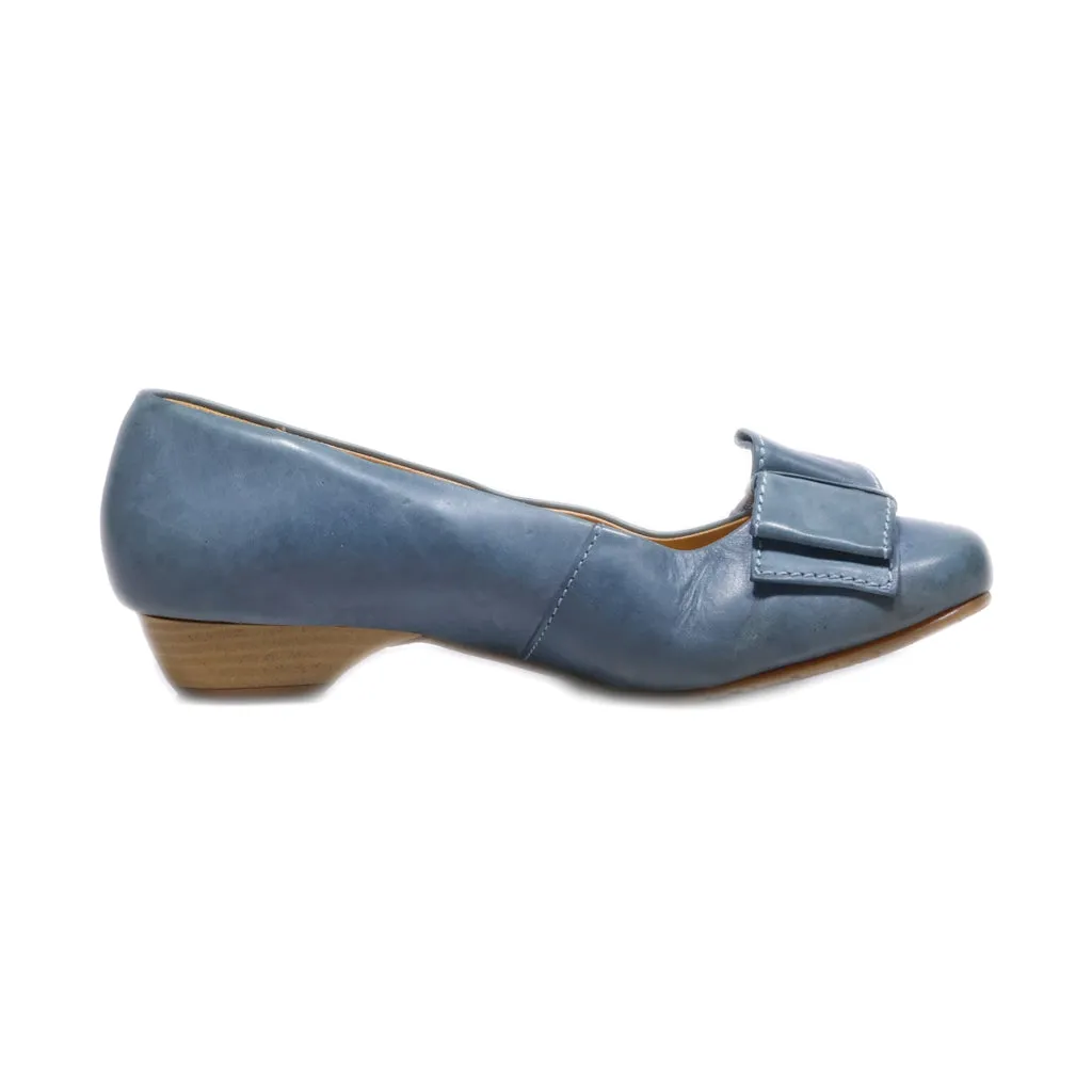 Hotter Pumps Leather Blue Colour For Women