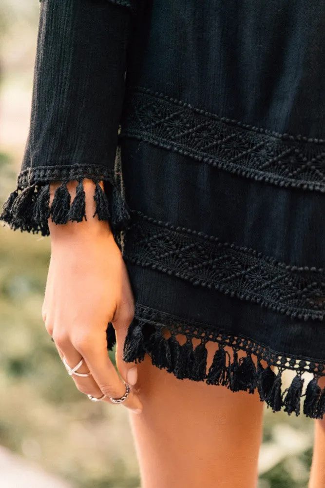 Ibiza Shift Dress Black