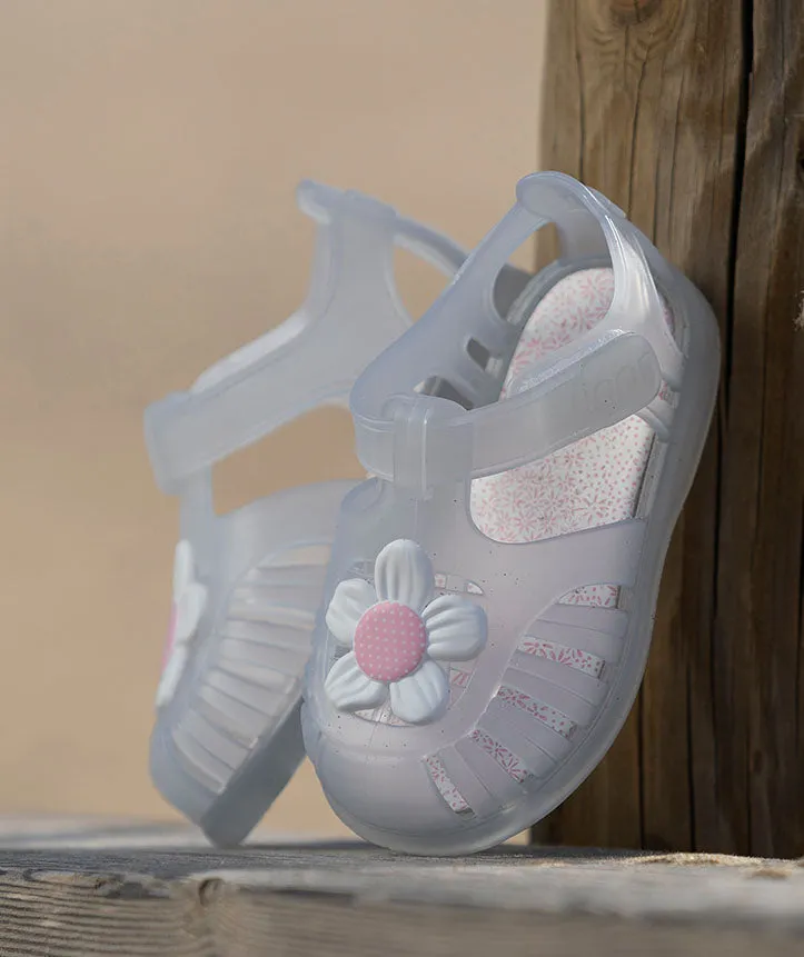 Igor S10294 Girl's Tobby Flor Sandal - Blanco