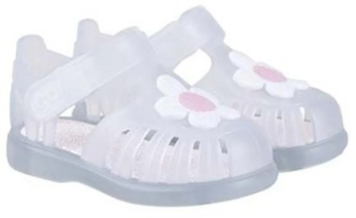 Igor S10294 Girl's Tobby Flor Sandal - Blanco