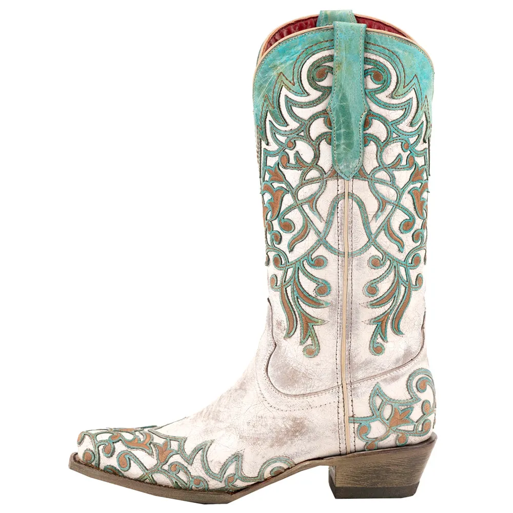 Ivy Embroidered Snip Toe Cowboy Boots