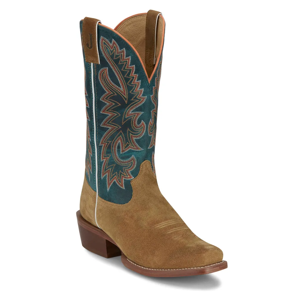 Jimmy Medium Square Toe Embroidered Cowboy Boots