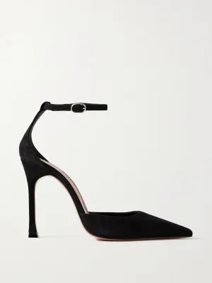 Kim suede point-toe pumps