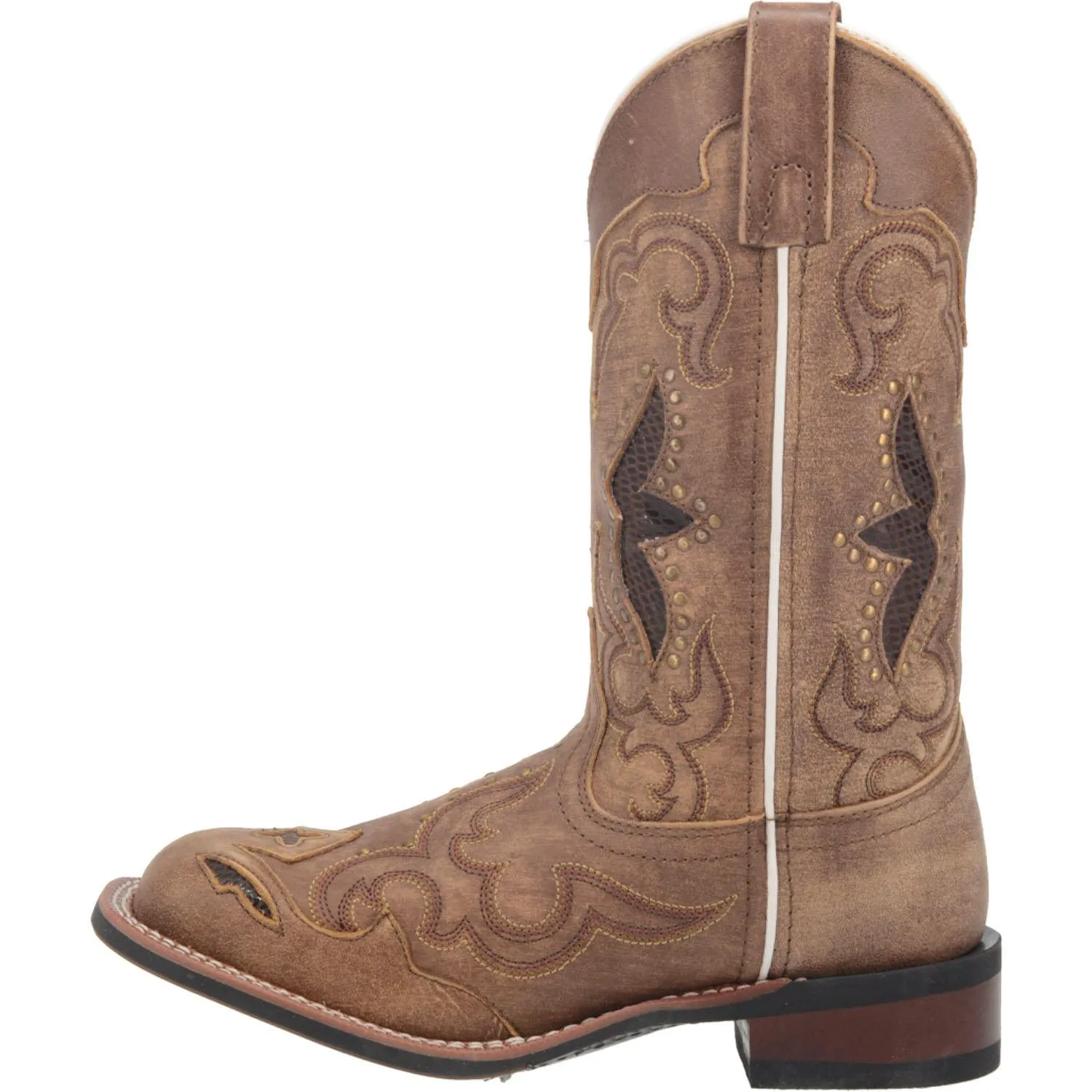 Laredo Women's Spellbound Tan Leather Cowgirl Boots 5661