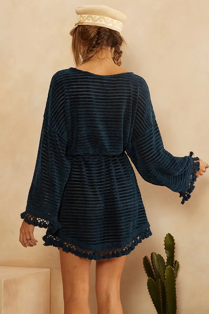 Long Distance Call Dress Teal