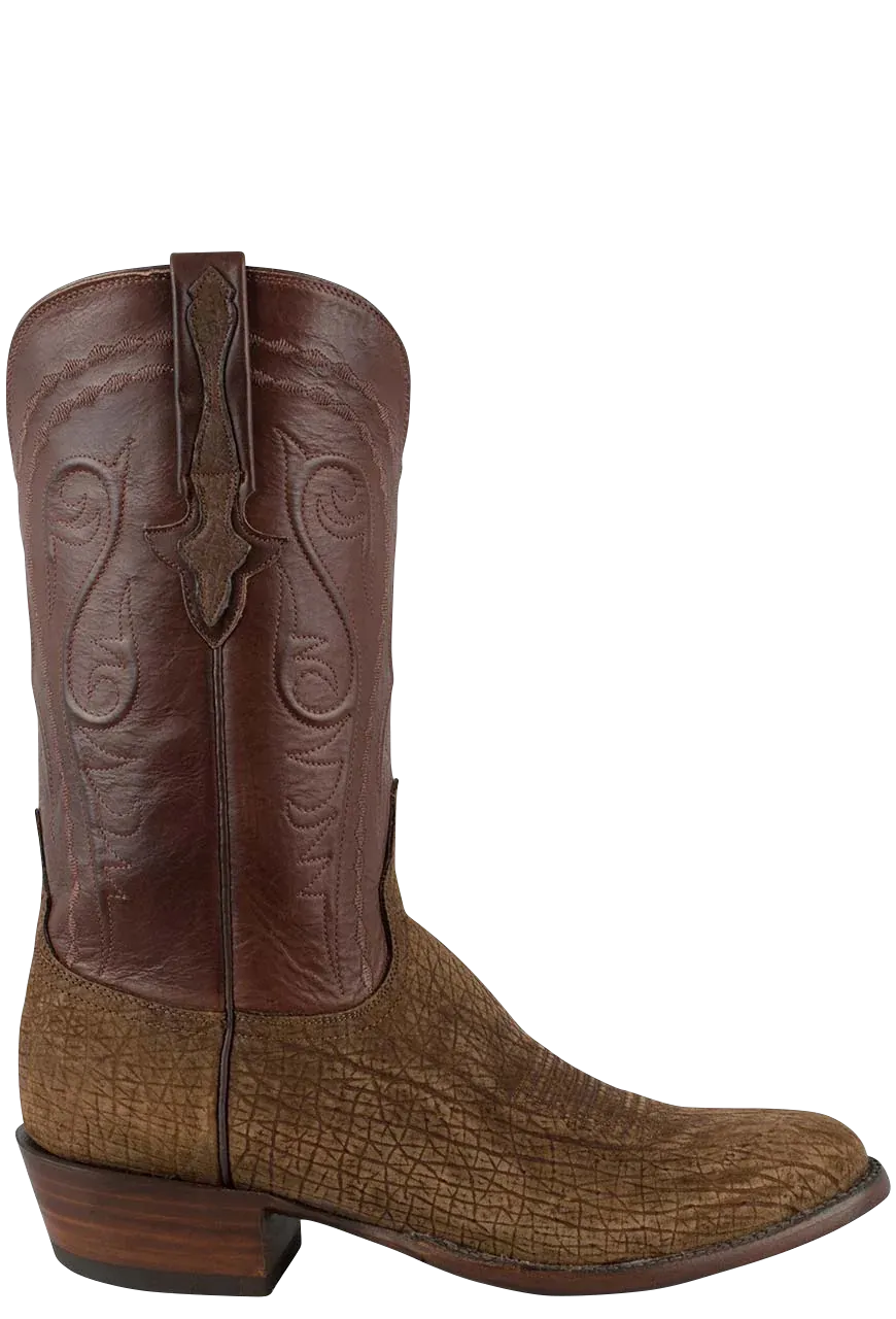 Lucchese Men's Hippo Cowboy Boots - Tan