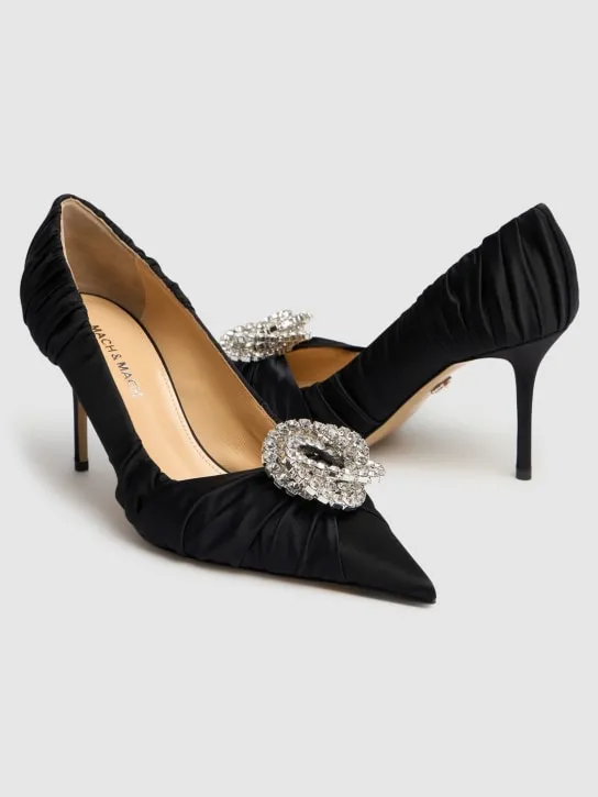 Mach &amp; Mach   85mm Galaxy satin pumps 