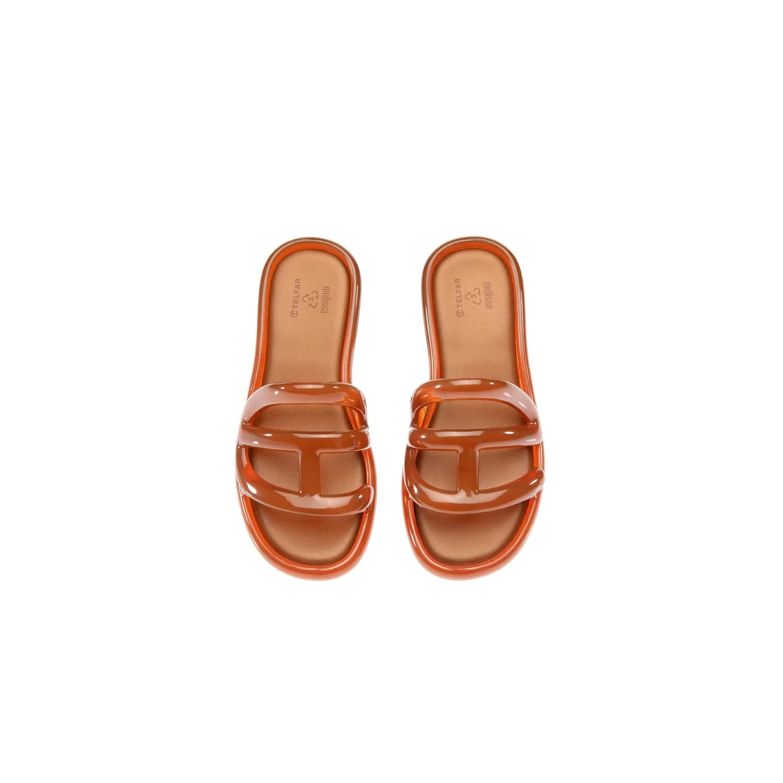 Melissa x Telfar Jelly Slide - Clear Brown