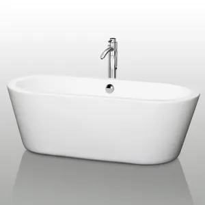 Mermaid 67" Soaking Bathtub By Wyndham Collection