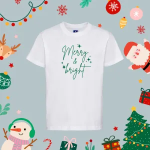 Merry & Bright print T-shirt