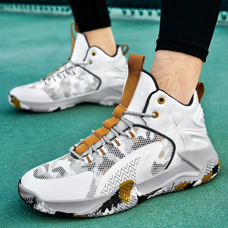 Mesh Large Size High-top Basketball Shoes Student Running