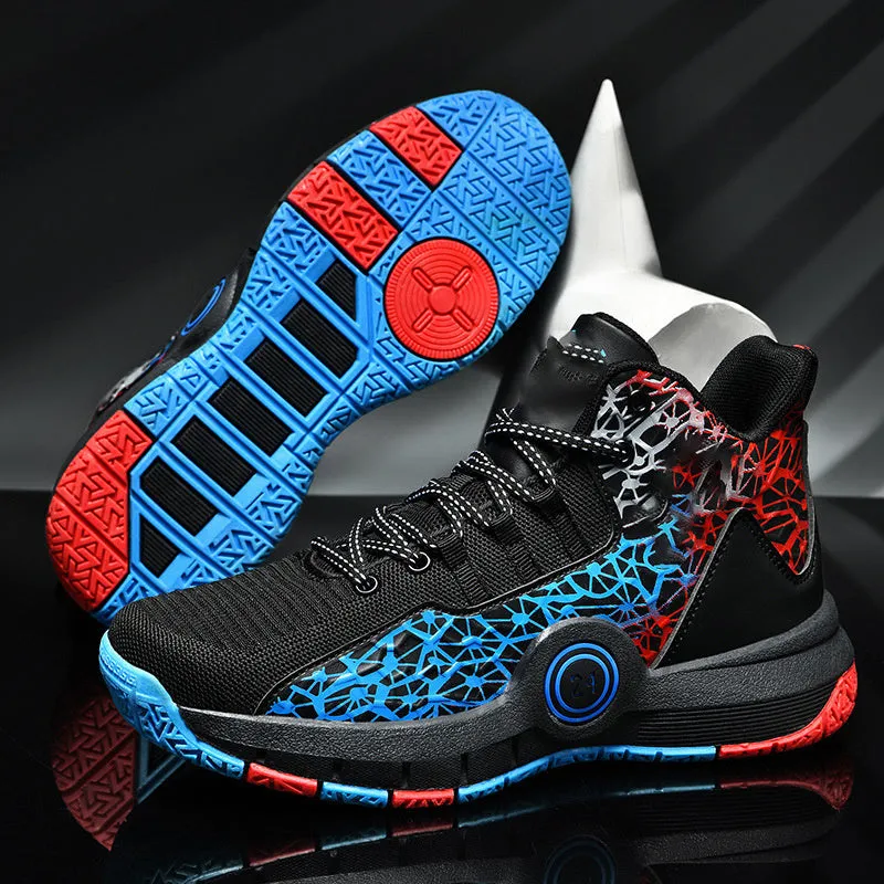 Mesh Large Size High-top Basketball Shoes Student Running