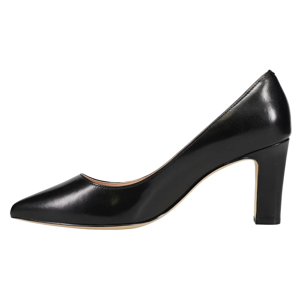 Mylah Round Toe Block Heel Pumps