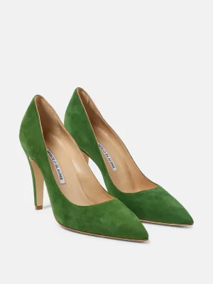 Nelirapla suede pumps