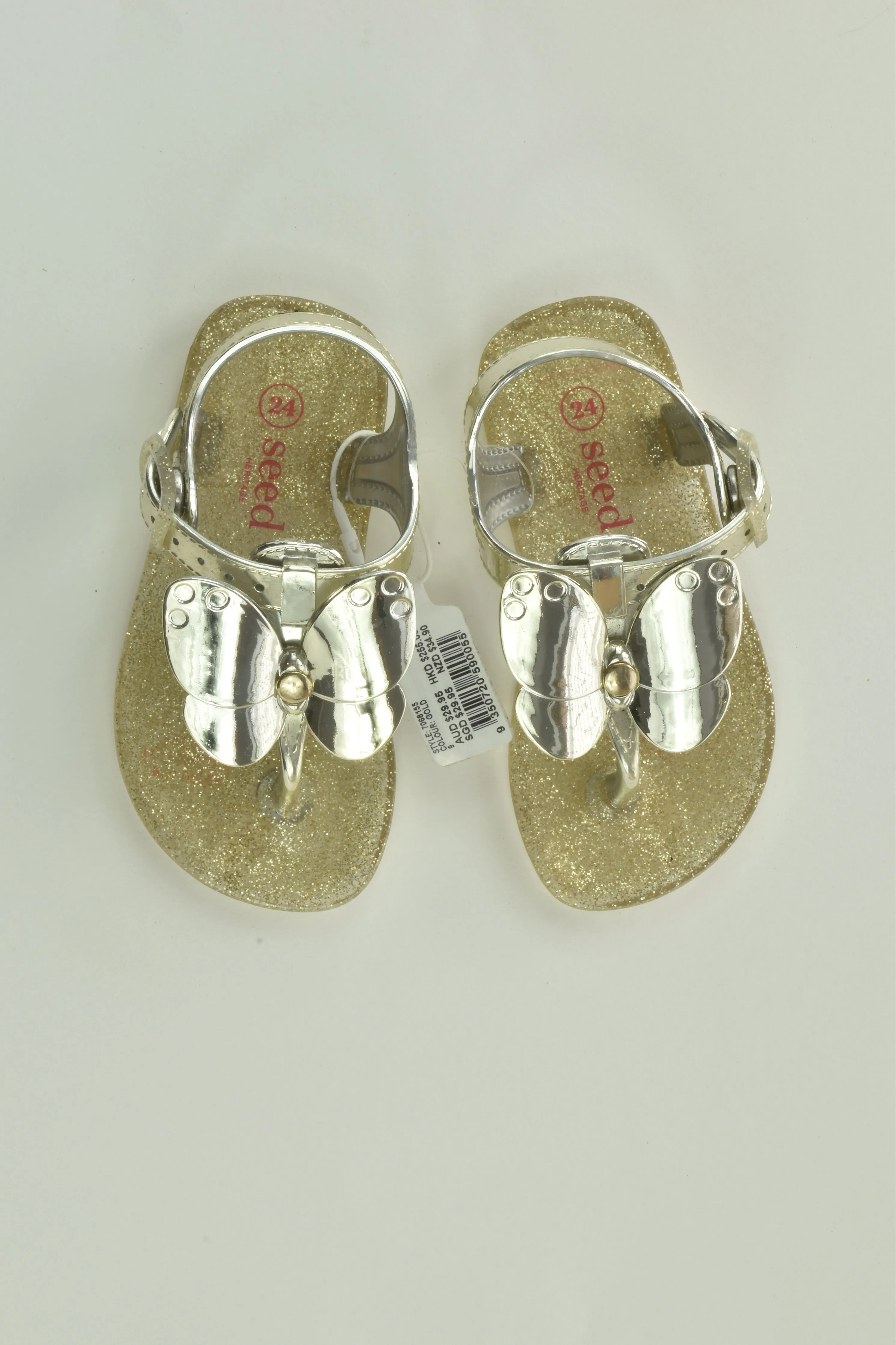 NEW Seed Heritage Size UK 7 Butterfly Jelly Sandals