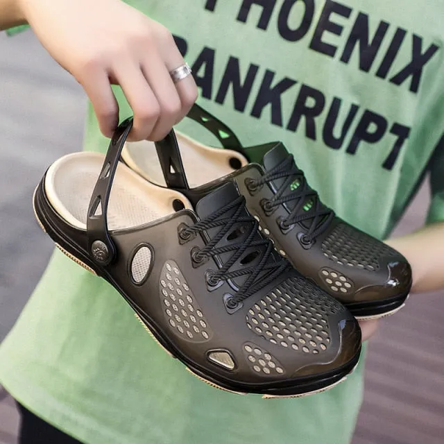 New Summer Jelly Shoes Men Beach Sandals