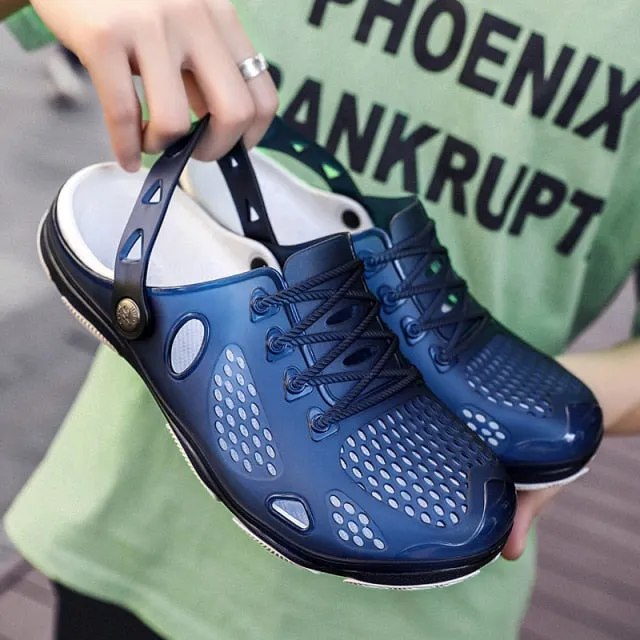 New Summer Jelly Shoes Men Beach Sandals