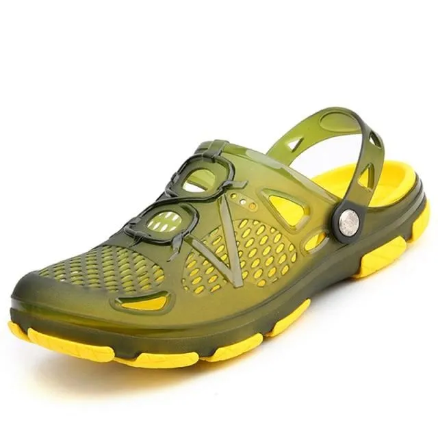 New Summer Jelly Shoes Men Beach Sandals